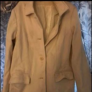Cream pea coat